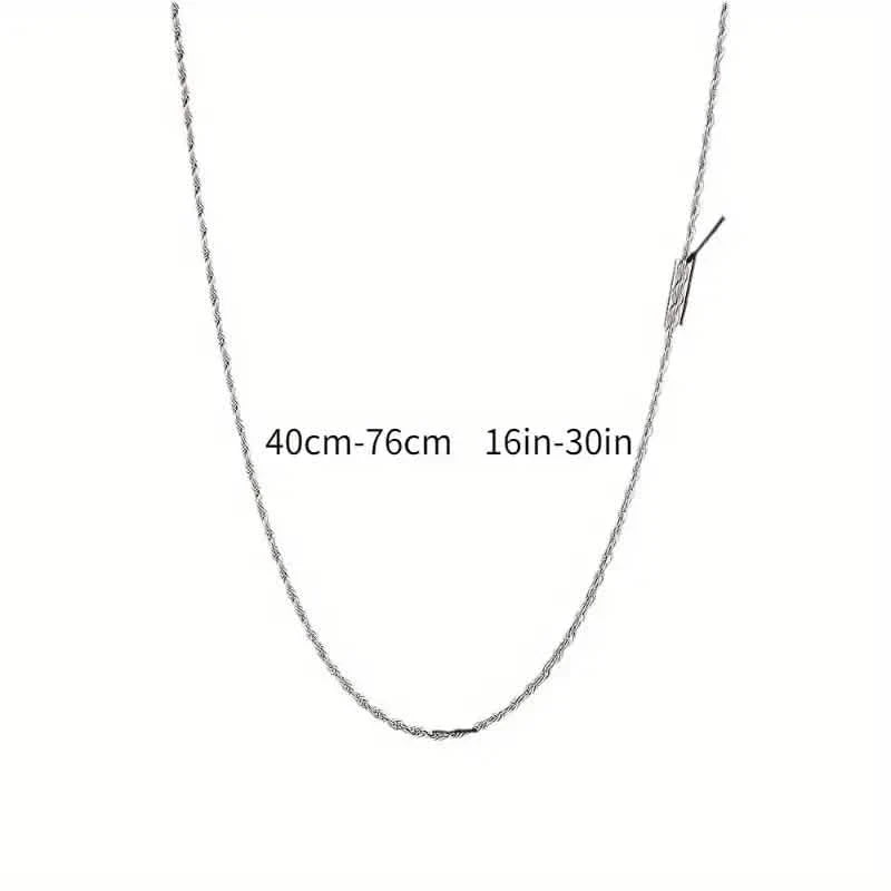 Twist Rope Chain Necklace Women&