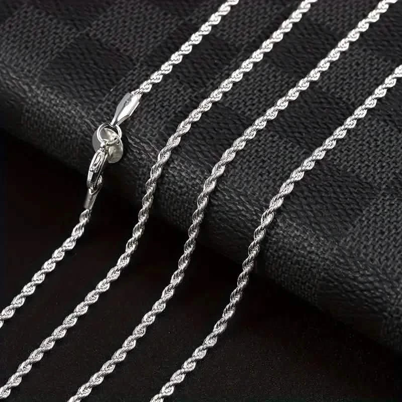 Twist Rope Chain Necklace Women&