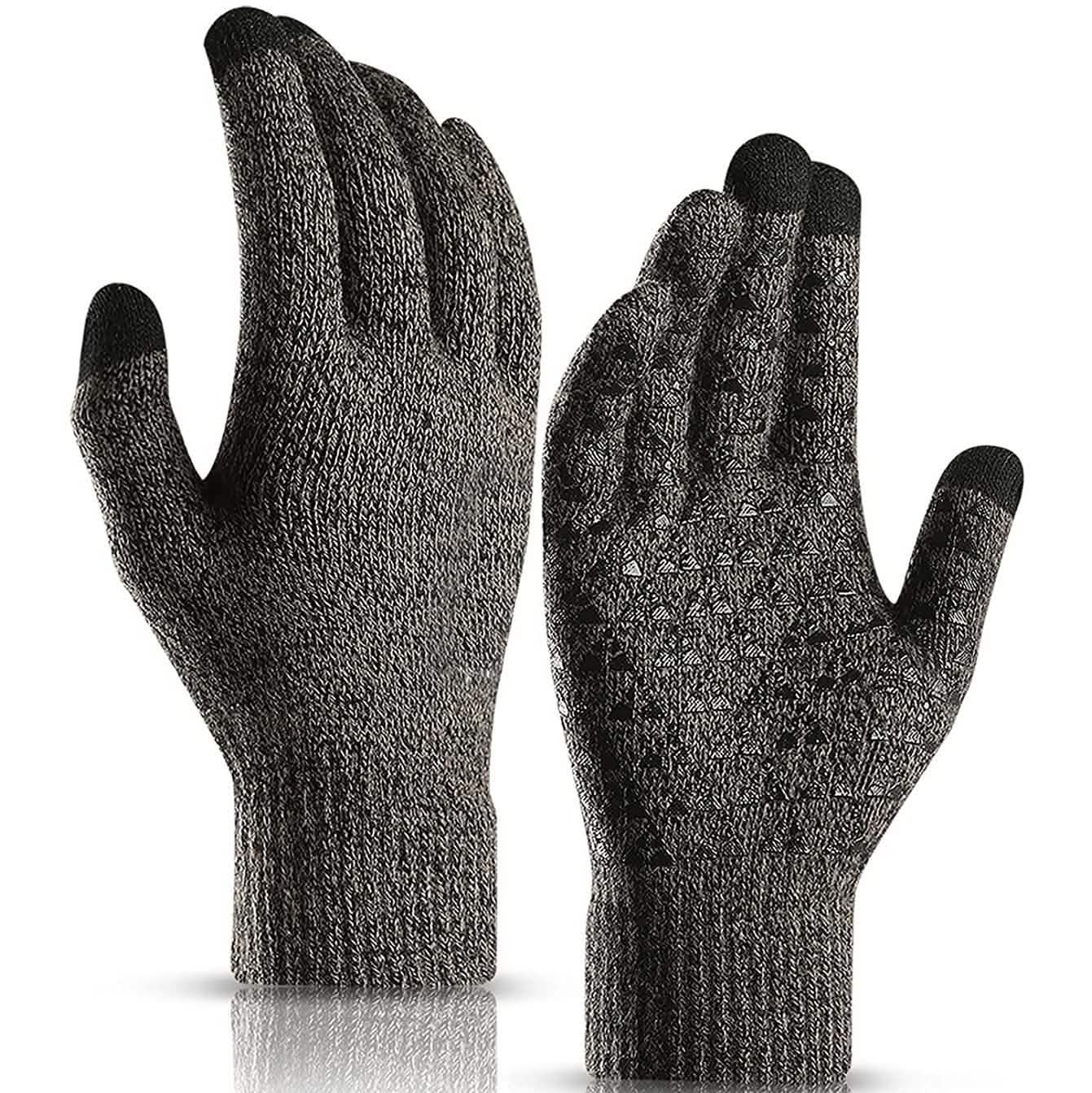 Unisex Knit 360° Whole Palm Touchscreen Antislip Gloves
