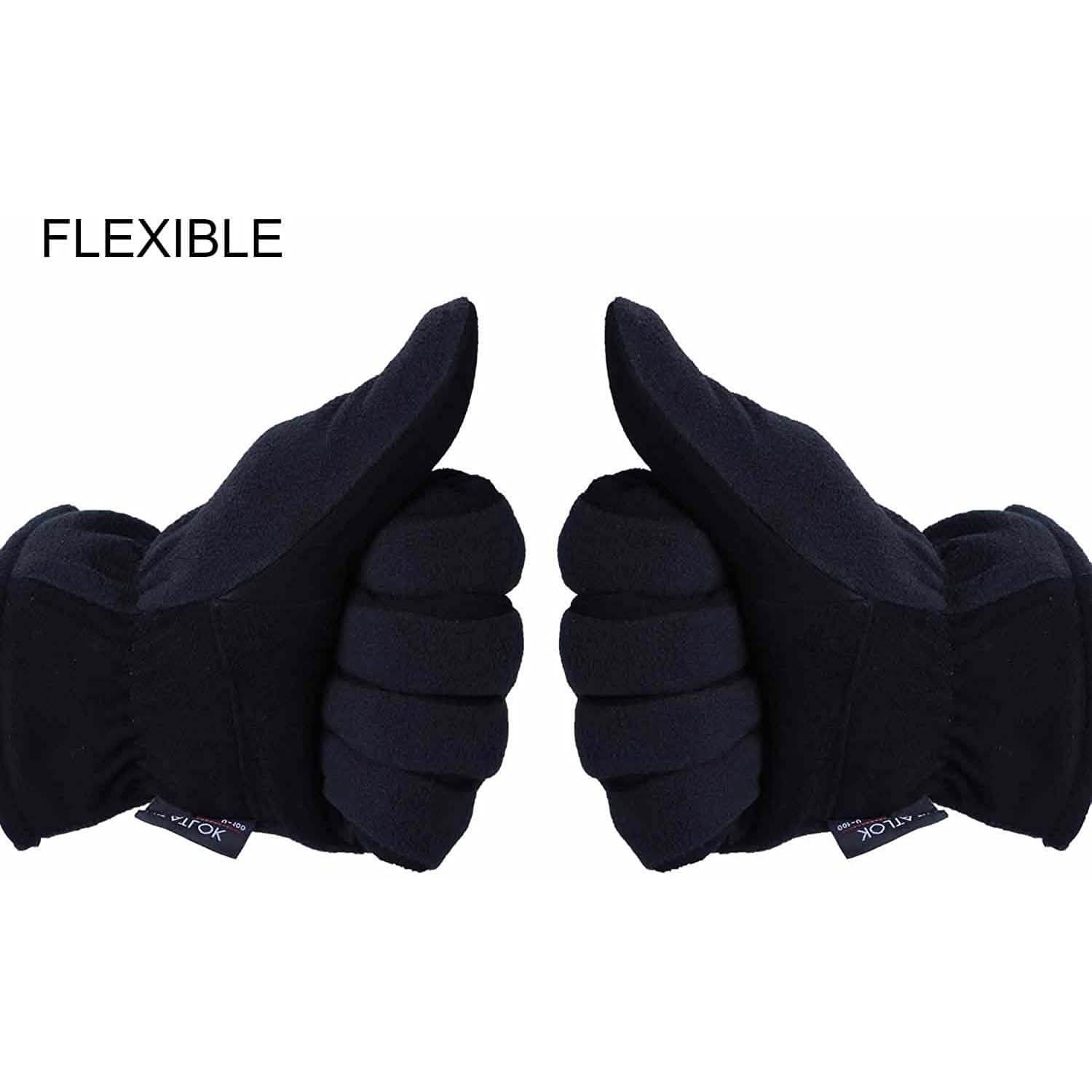 Winter Gloves Deerskin Suede Leather Palm -20°F Cold Proof Work Glove