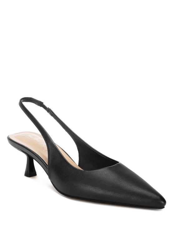 Shala Kitten Heel Slingbacks