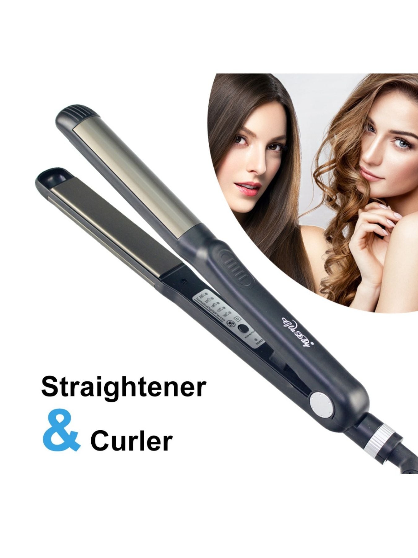 2 - in - 1 Hair Straightener & Curler - Loving It Shop