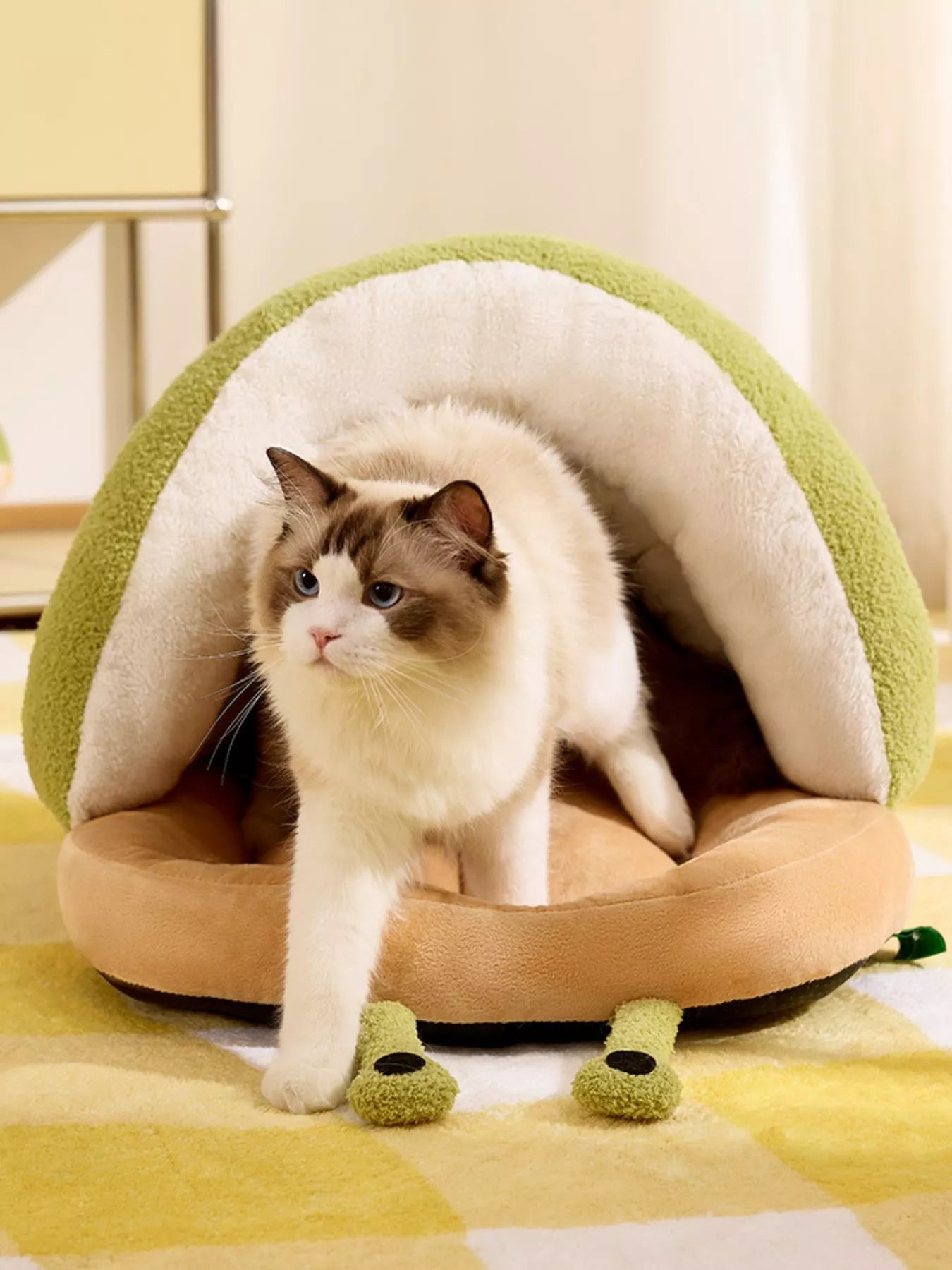 Cozy Caterpillar Shape Pet Nest with Plush Interior - Loving It Shop