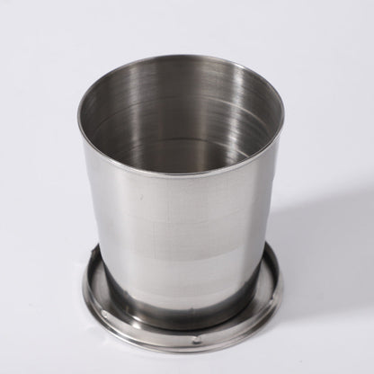 Stainless Steel Camping Folding Water Bottle &amp; Cup