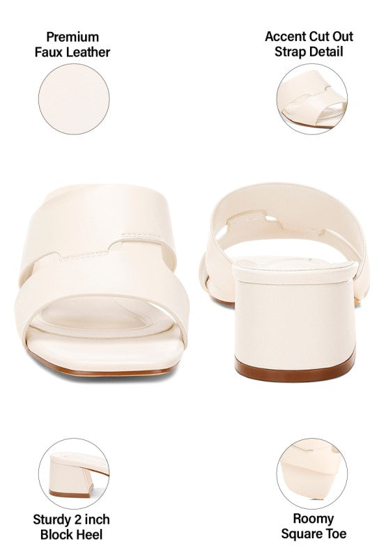Shulva Block Heel Slip Ons