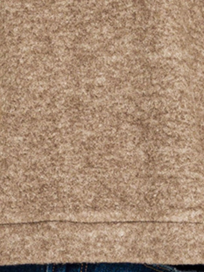 Brushed Melange Hacci Cropped Sweater