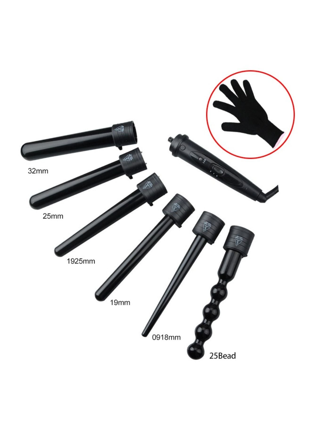 6 - in - 1 Interchangeable Curling Iron - Loving It Shop