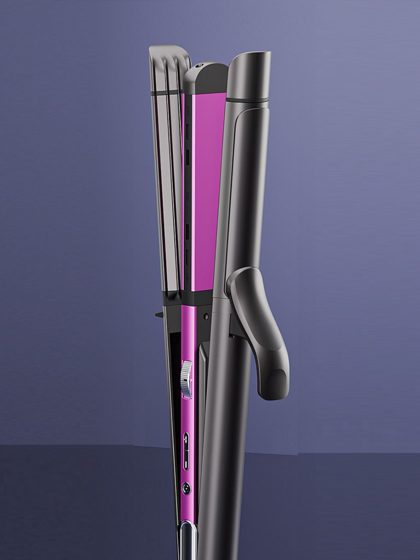 Adjustable Temperature Hair Straightener & Curler - Loving It Shop