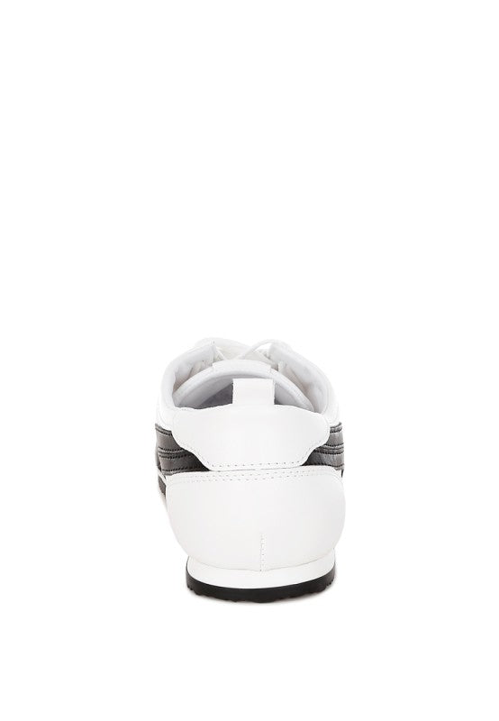 Montek Faux Leather Lace-Up Sneakers
