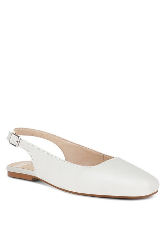 Sozani Real Soft Leather Slingback Flats