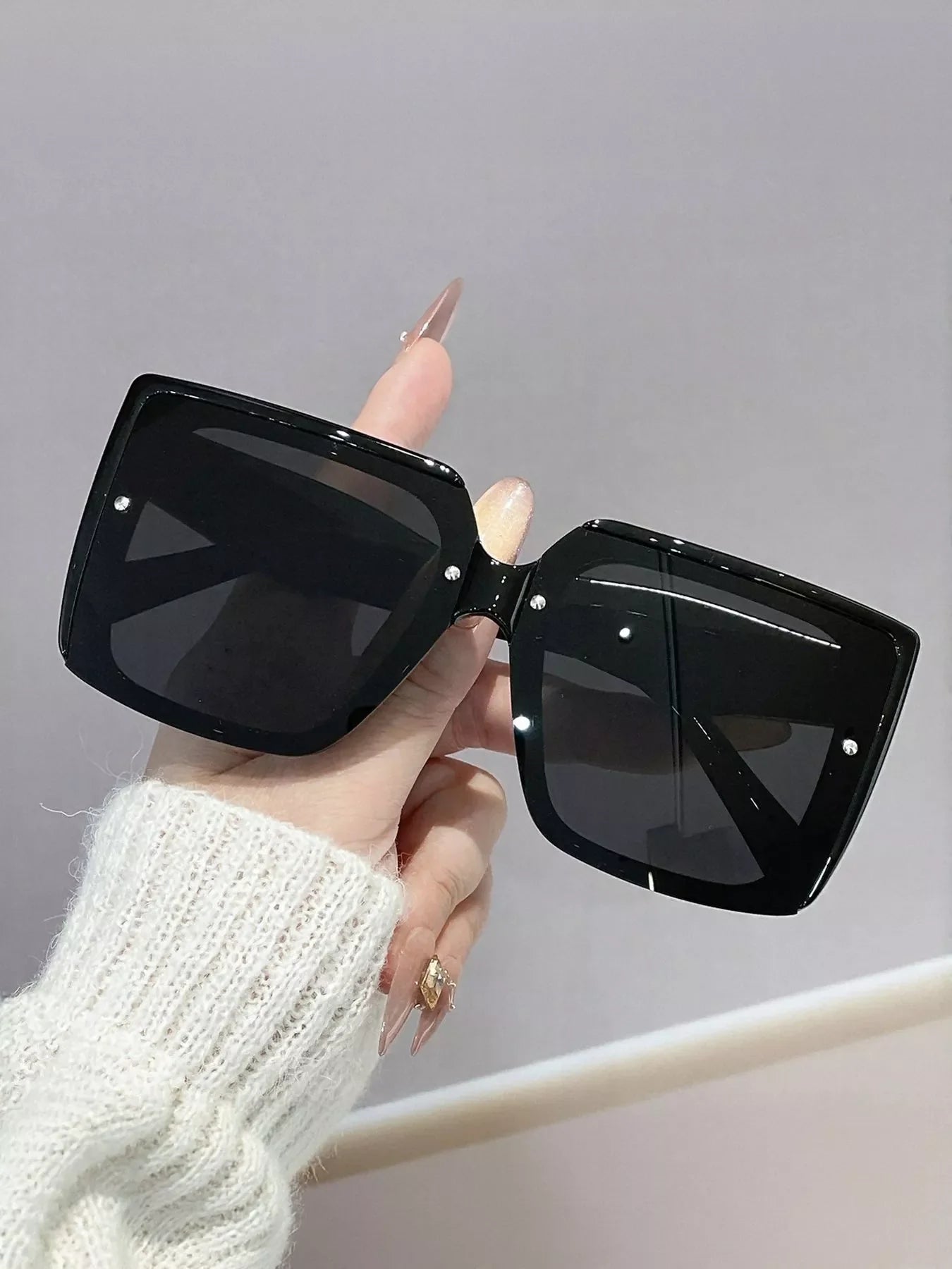 Oversized Gradient Square Sunglasses - Loving It Shop