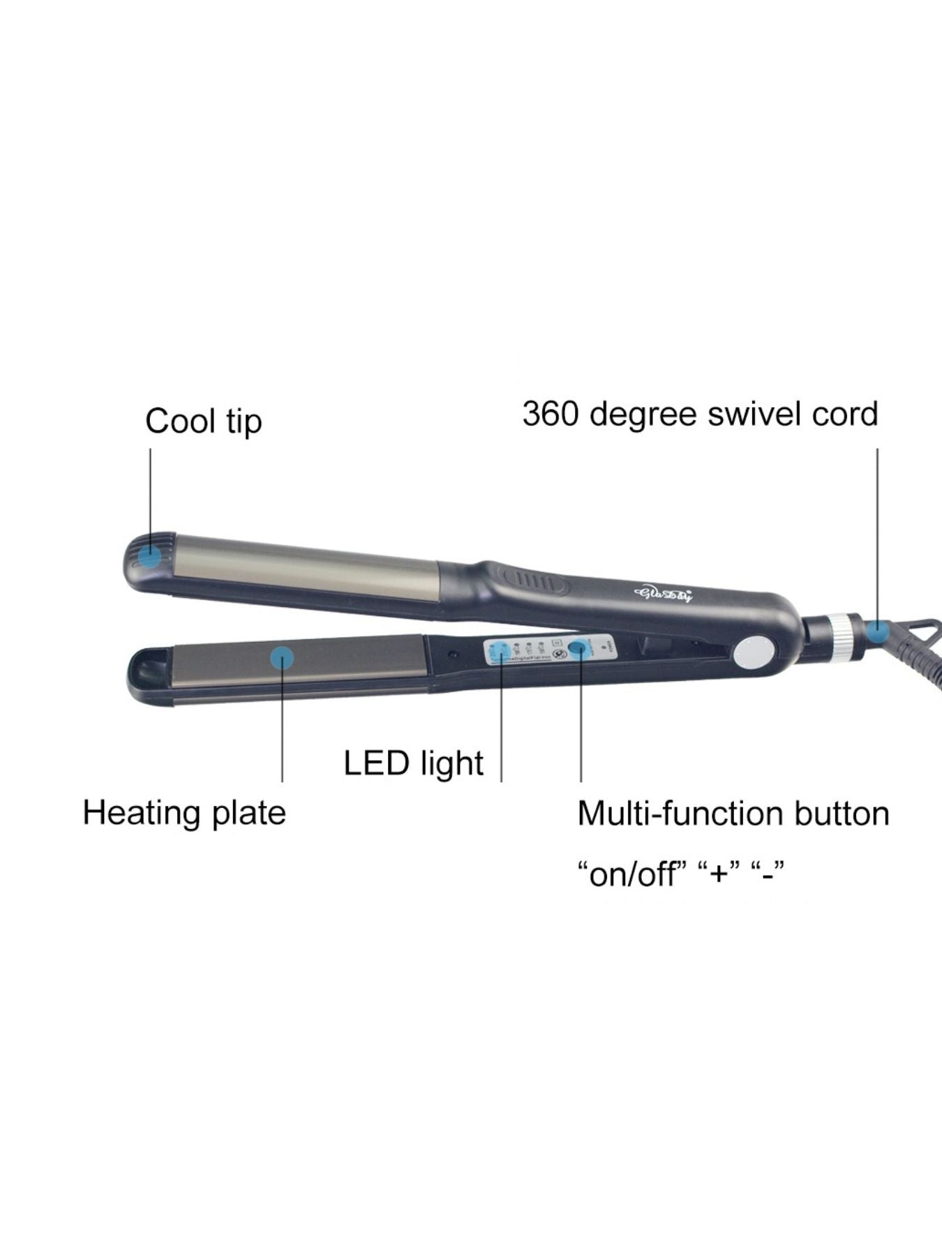 2 - in - 1 Hair Straightener & Curler - Loving It Shop