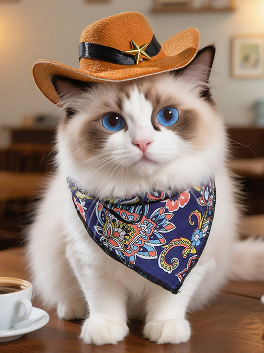 Paisley Print Pet Scarf & Hat - Loving It Shop
