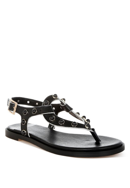 Avens Pearl Rivet Studded Flats