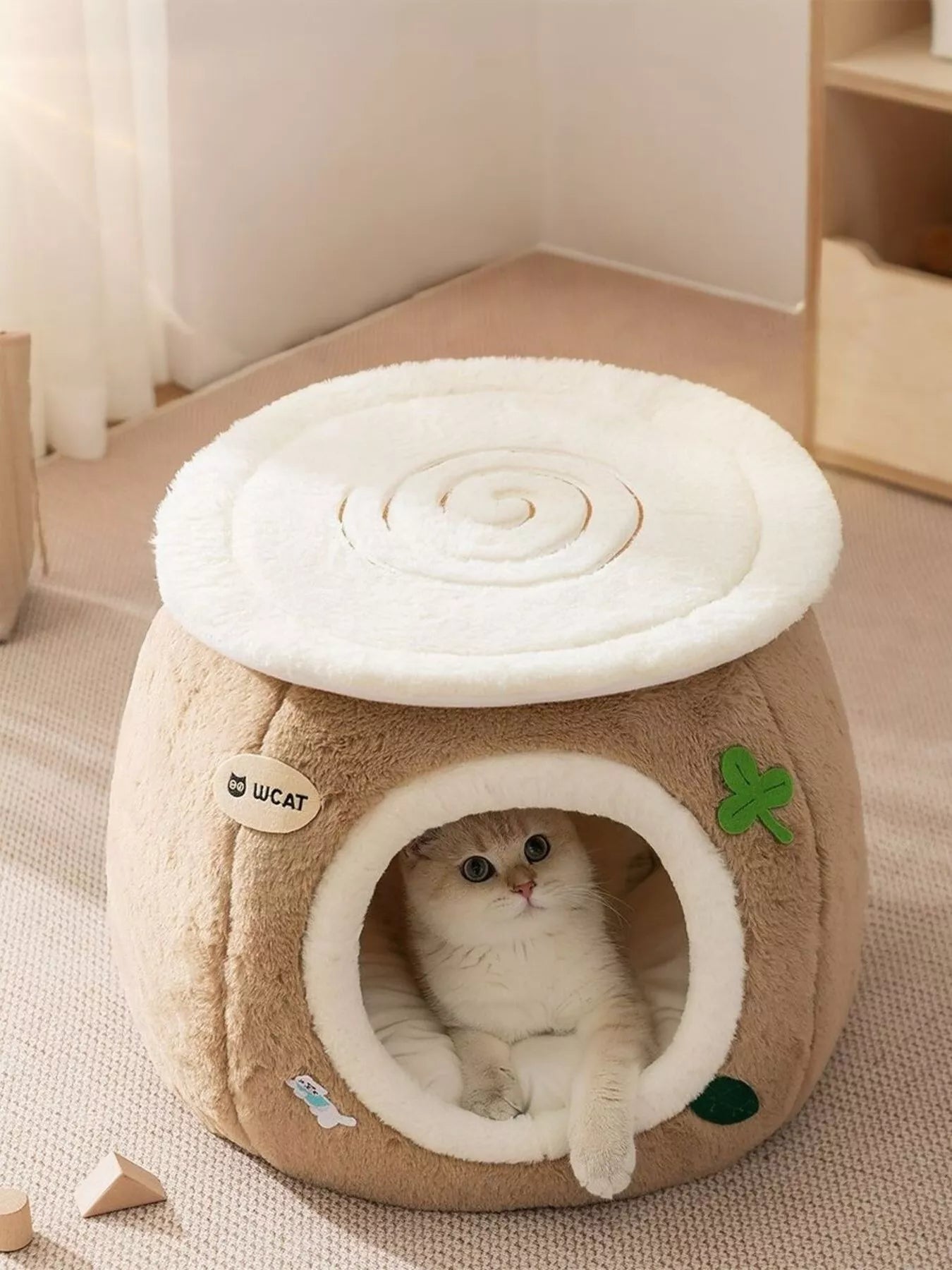 Cozy Tree Stump Pet Nest - Loving It Shop