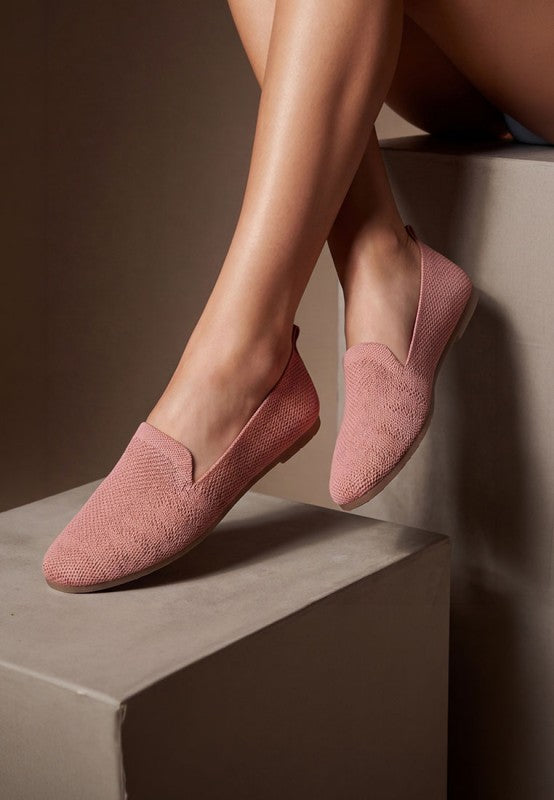 Akili Knit Textile Solid Flats