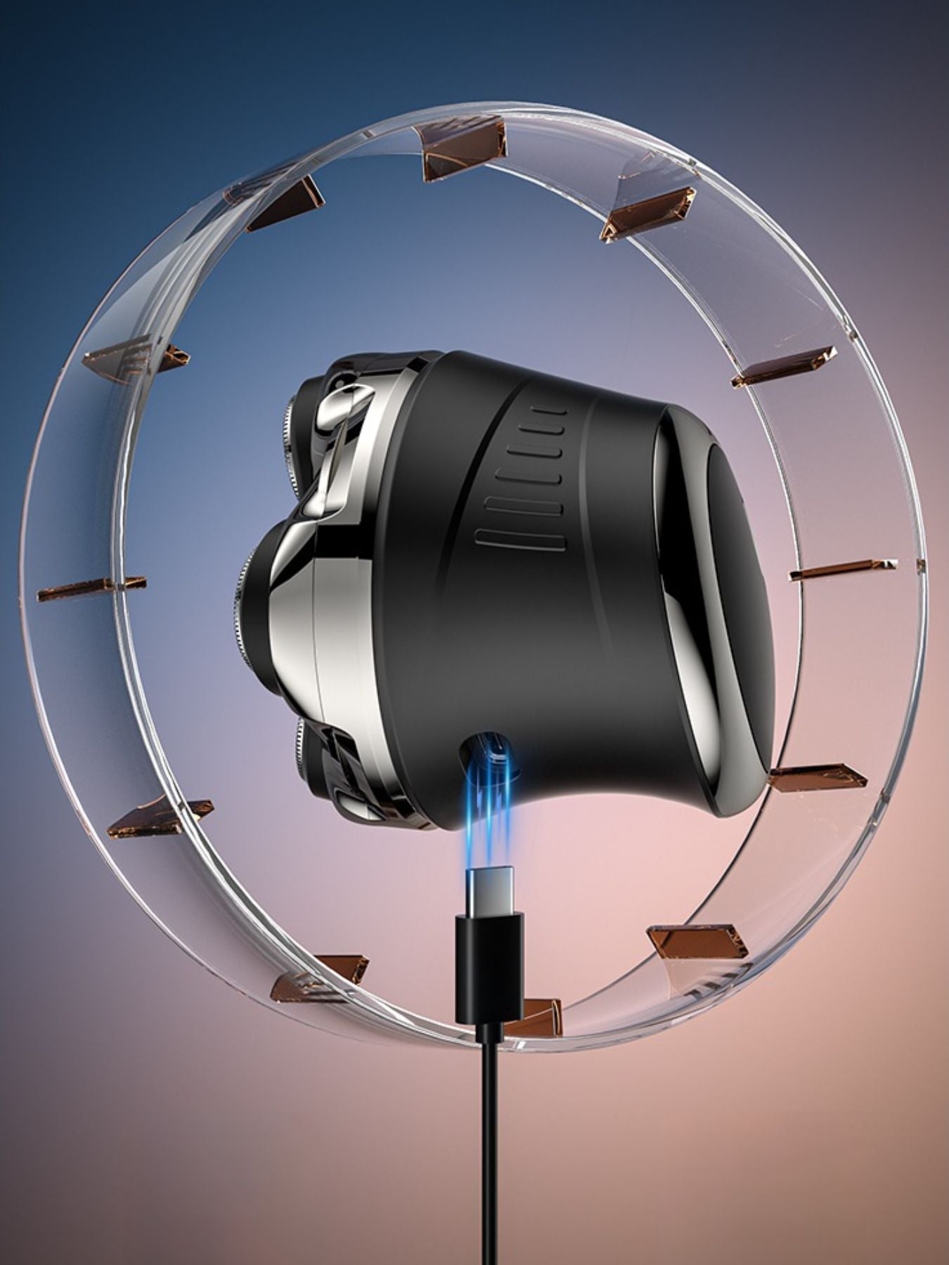 Rechargeable 5 - Head Rotary Shaver - Loving It Shop