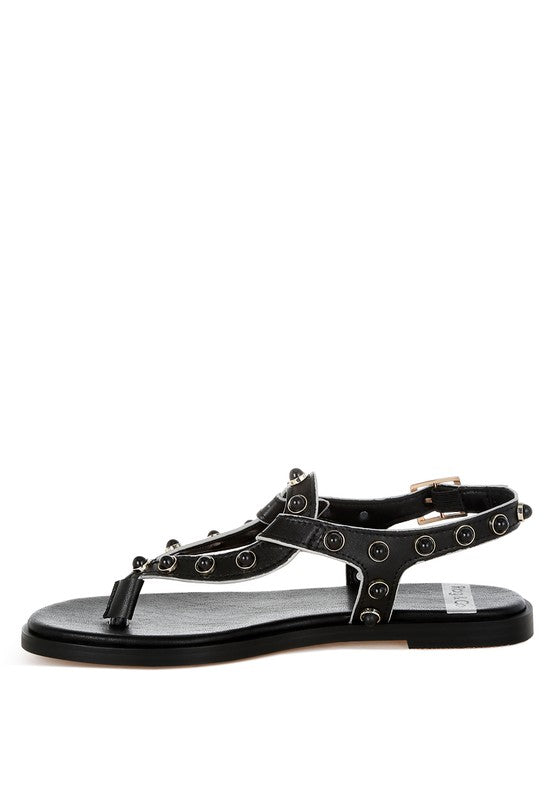 Avens Pearl Rivet Studded Flats