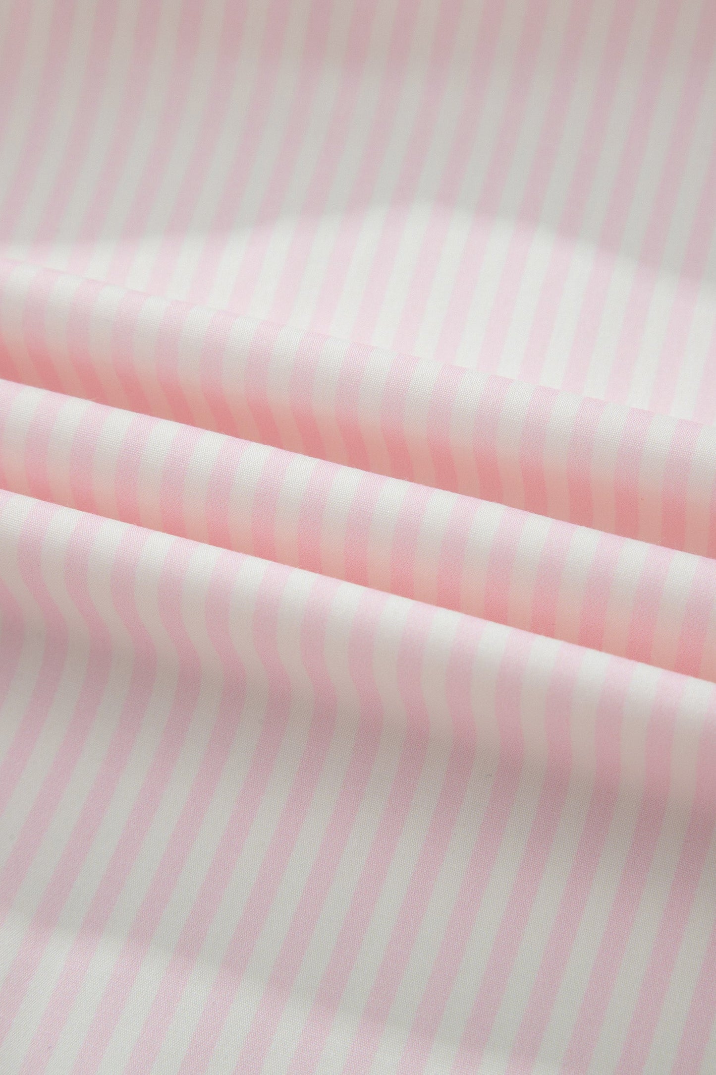 Pink Stripe Contrast Trim V Neck Flutter Sleeve Blouse