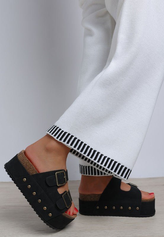 Impala Studded Faux Leather Slip Ons - Loving It Shop
