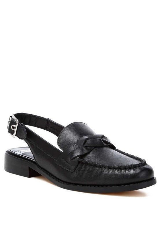 Jemykin Genuine Leather Loafer Sandals - Loving It Shop
