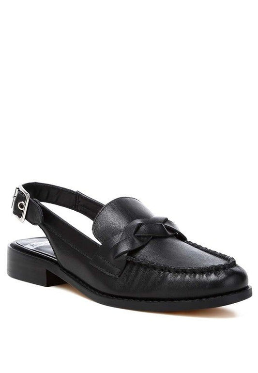 Jemykin Genuine Leather Loafer Sandals - Loving It Shop