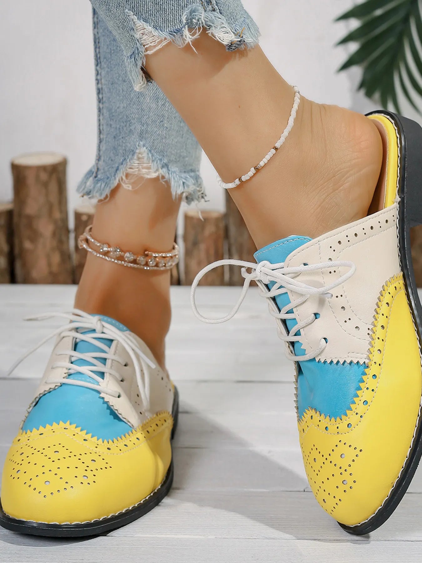 Eyelet Lace Up Slip - Ons - Loving It Shop