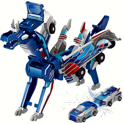 Car &amp; Transforming Dinosaur Toy – Crash-Proof Manual