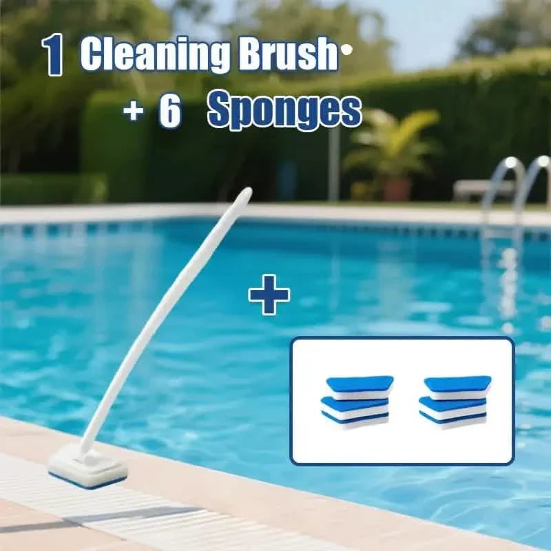 7-Piece Set: Detachable Cleaning Brush with 7 Sponges for Bathtub, Tile, Floor &amp; Window