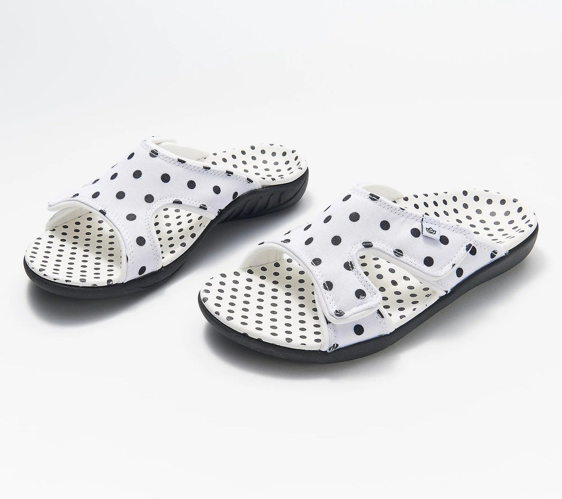 Ladies Flat Arch Velcro Outer Casual Beach Shoes