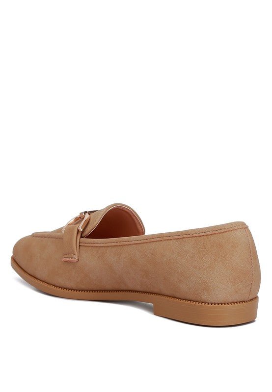 Jagger Horsebit Detail Flat Loafers - Loving It Shop