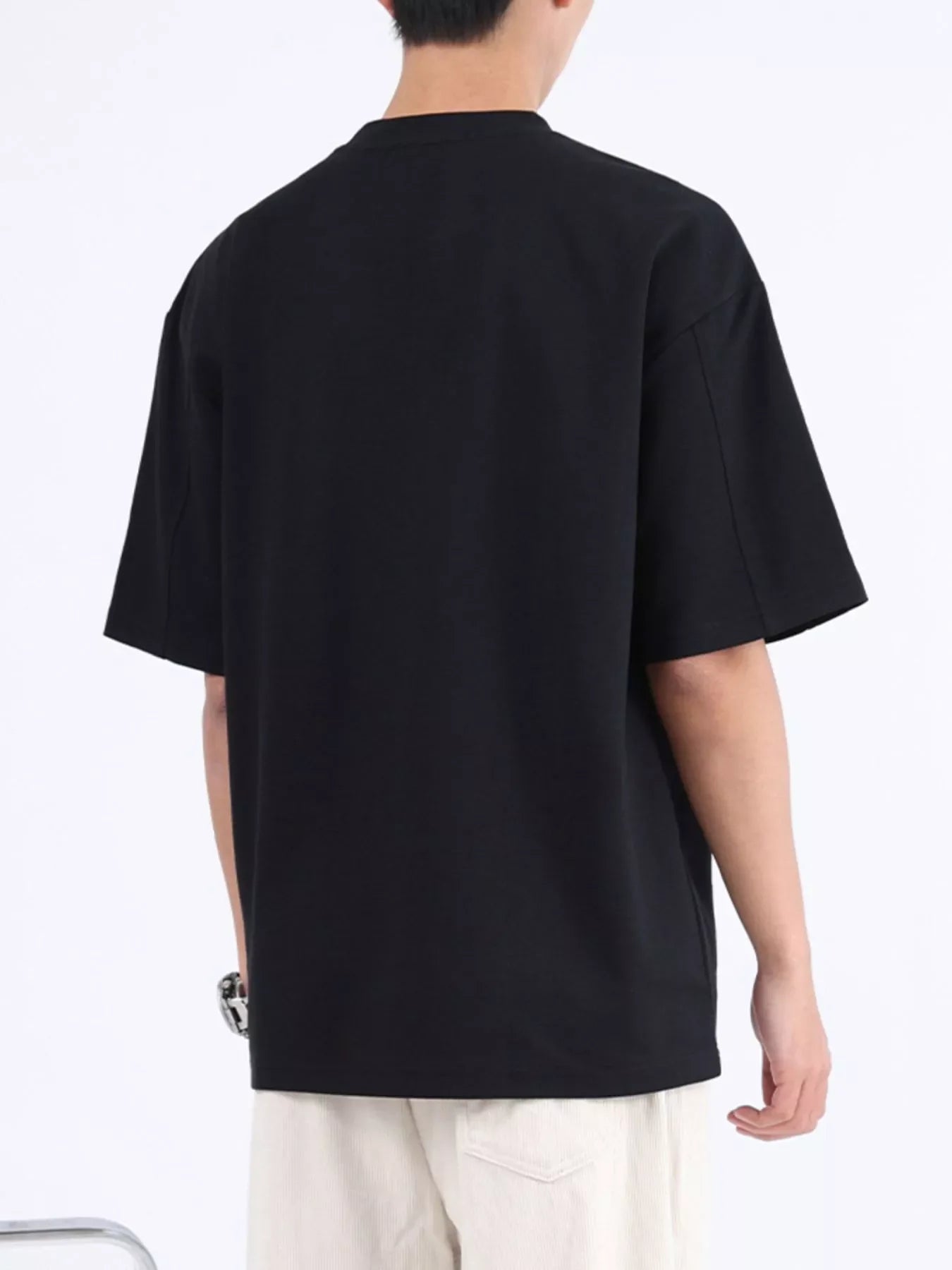 Men's Plus Size Half Sleeve Oversized T-Shirt - Loving It Shop