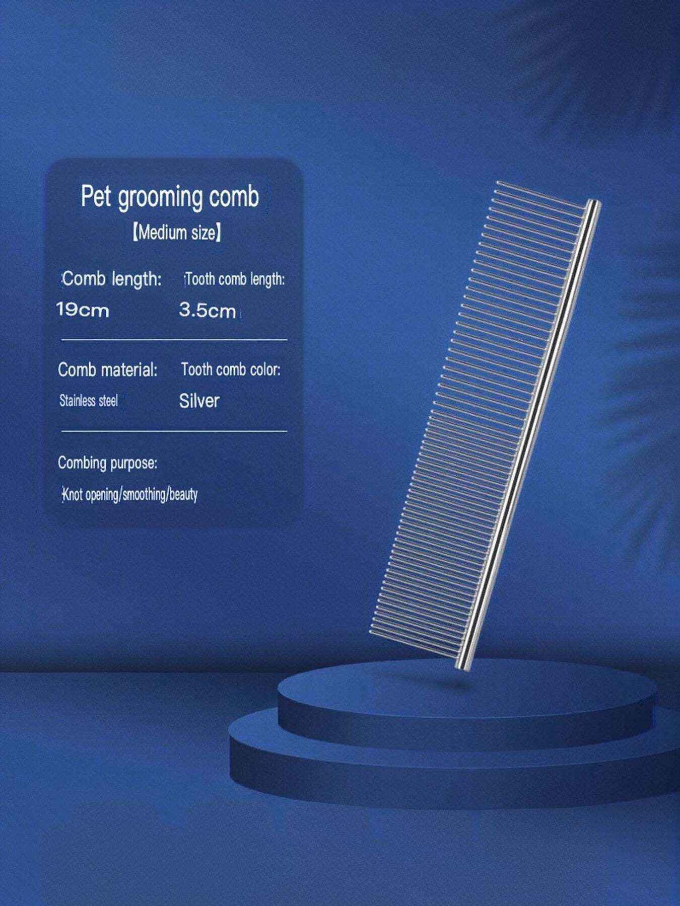 Stainless Steel Pet Grooming Comb for Hair Removal - Loving It Shop