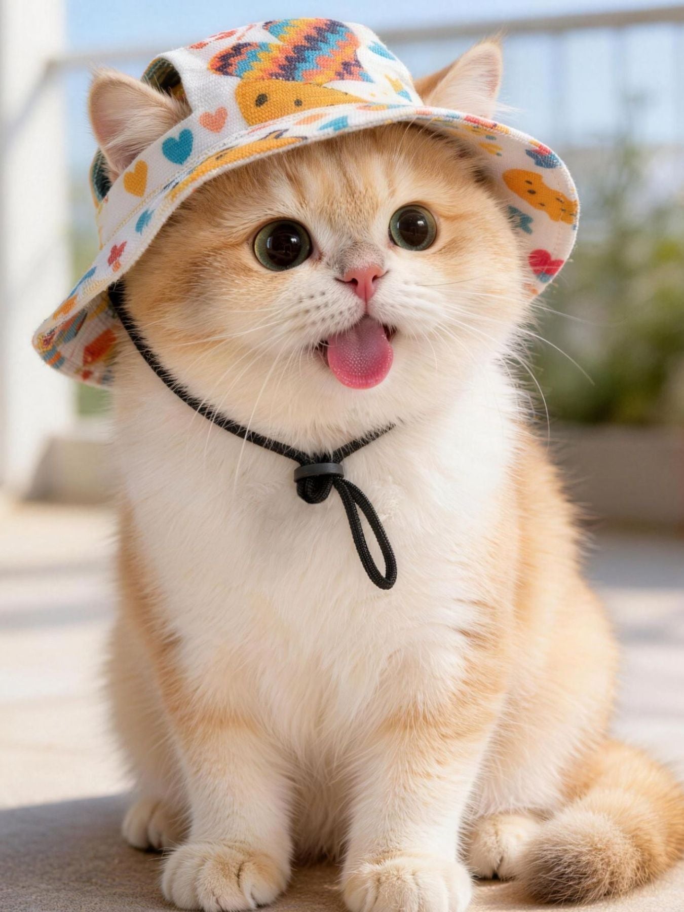 Adjustable Chin Strap Pet Bucket Hat - Loving It Shop