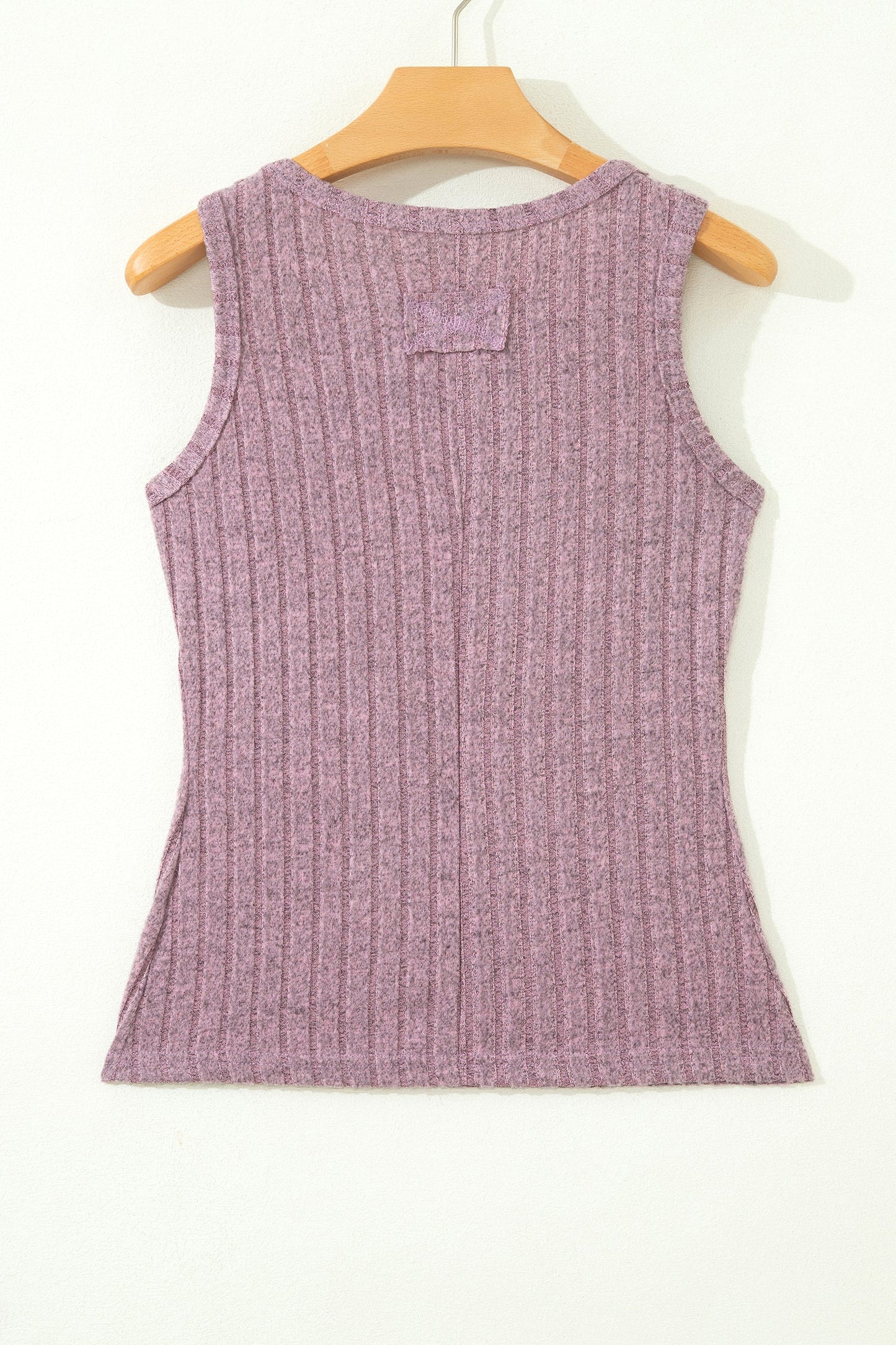 Bonbon Slim Ribbed Mineral Wash Tank Top