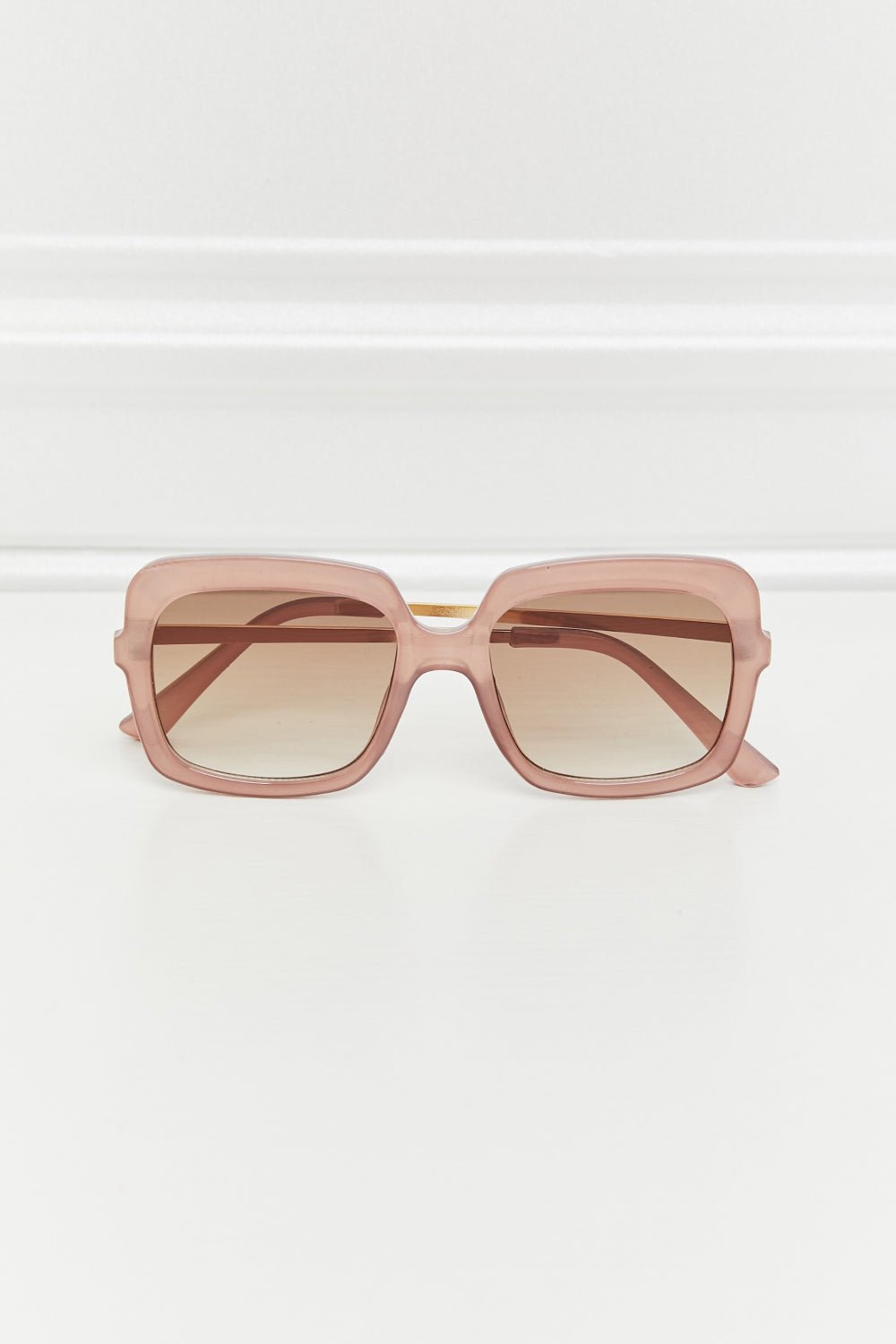 Square Metal - Plastic Hybrid Temple Sunglasses - Loving It Shop
