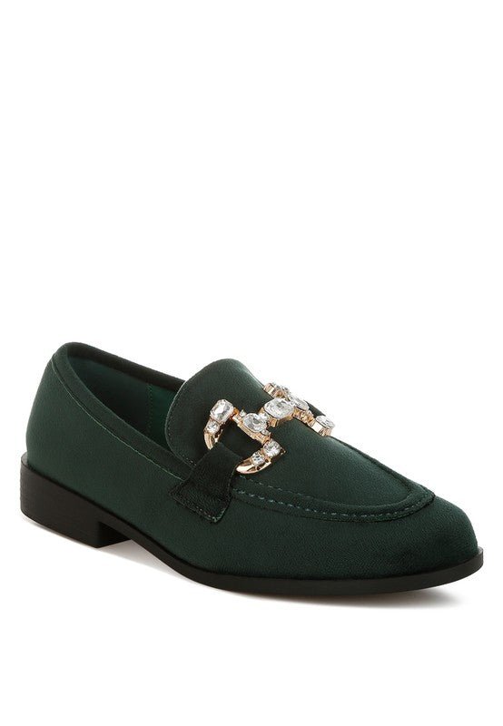 Maestro Diamante Embellished Horsebit Loafers - Loving It Shop