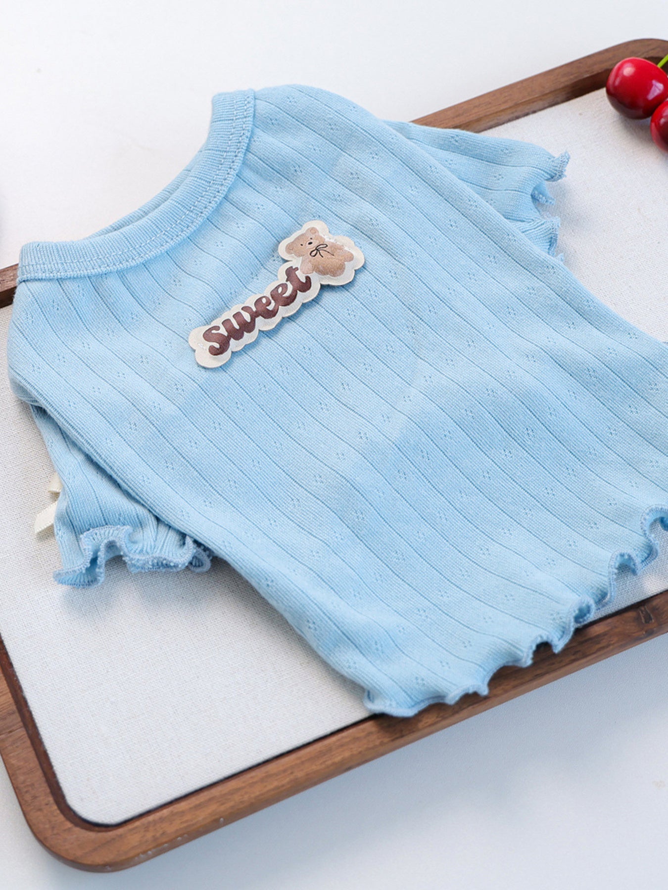 Sweet Bear Patch Ribbed Pet Top - Loving It Shop