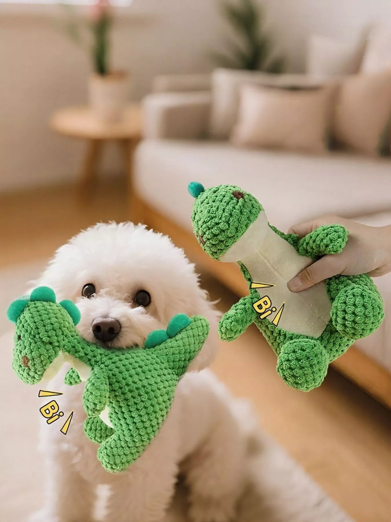 Dinosaur Squeaky Chew Pet Plush Toy - Loving It Shop