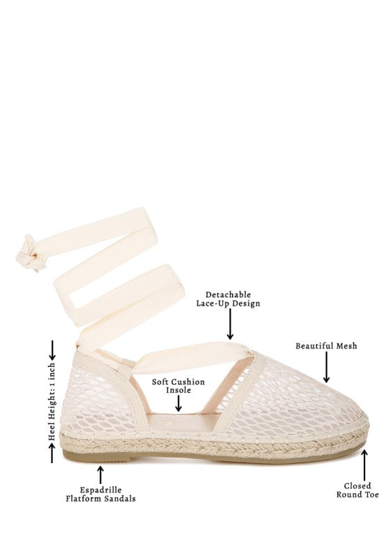 Sonara Mesh Flat Espadrille Sandals