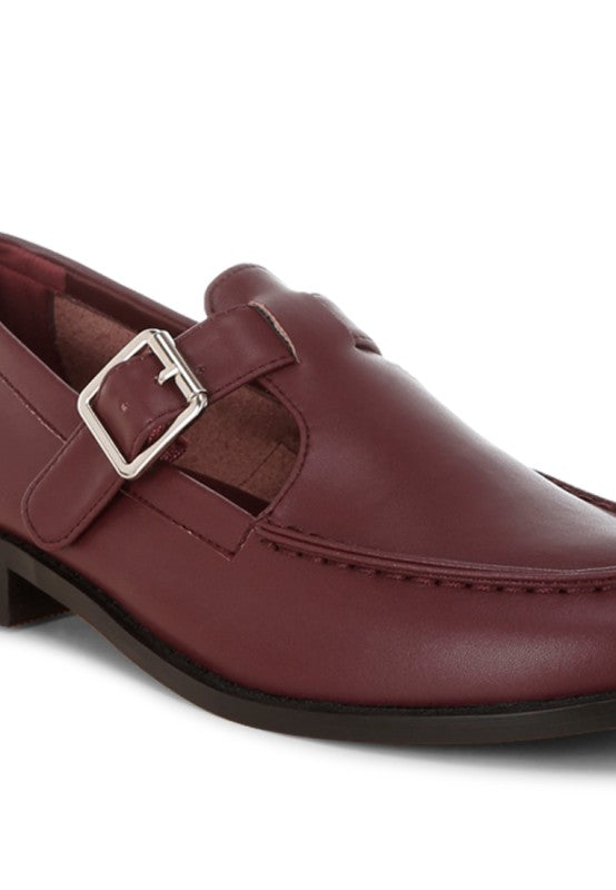 Tesoro Low Heel Mary Jane Loafers