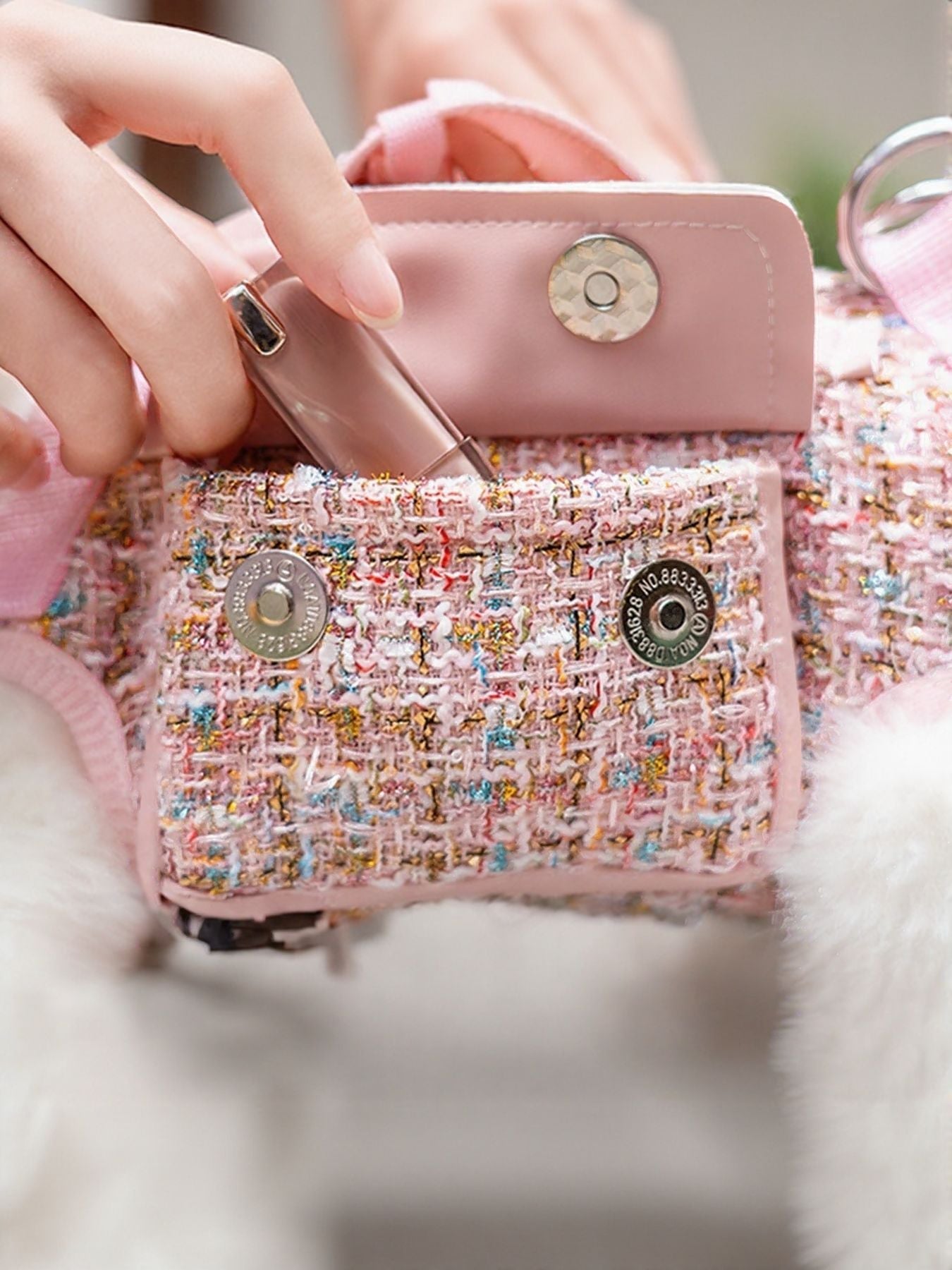 Tweed Pet Harness with Strap - Loving It Shop