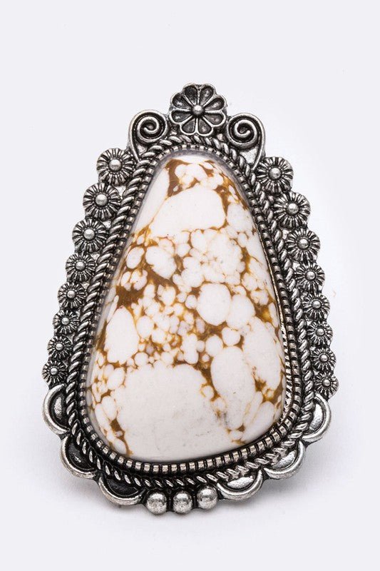 Genuine Stone Jumbo Stretch Ring - Loving It Shop