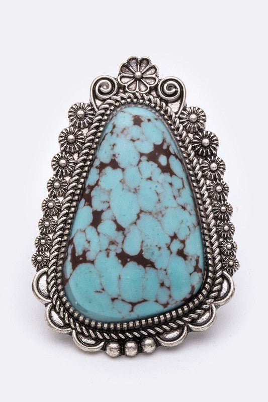 Genuine Stone Jumbo Stretch Ring - Loving It Shop