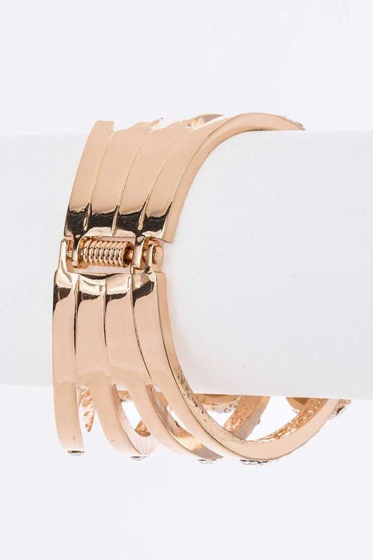 Crystal Skull Hinge Bangle - Loving It Shop