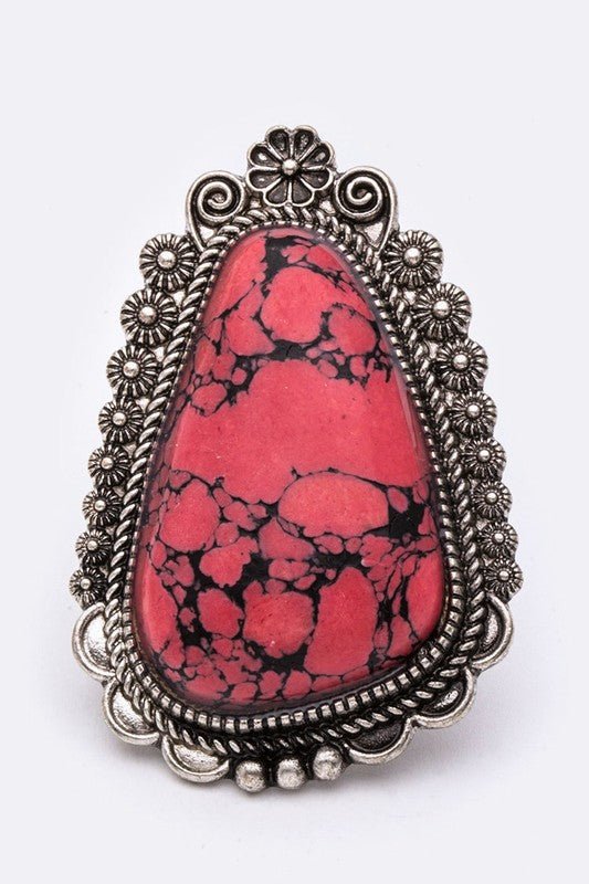 Genuine Stone Jumbo Stretch Ring - Loving It Shop