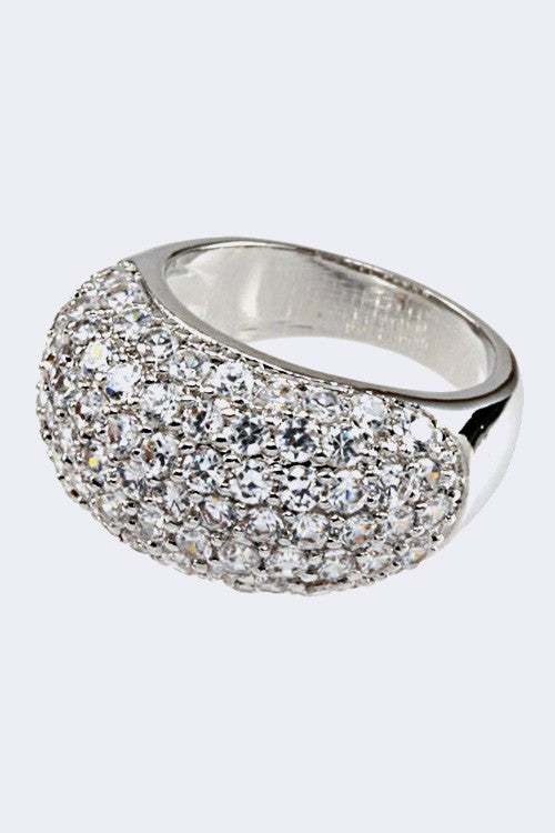 Cubic Zirconia Statement Ring – Stylish Fashion Jewelry Accessory