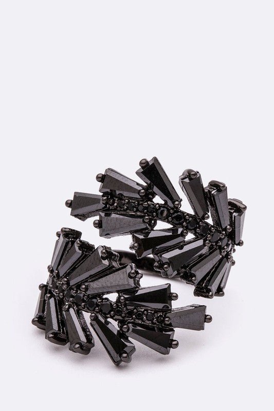 CZ Leaf Wrap Iconic Ring - Loving It Shop