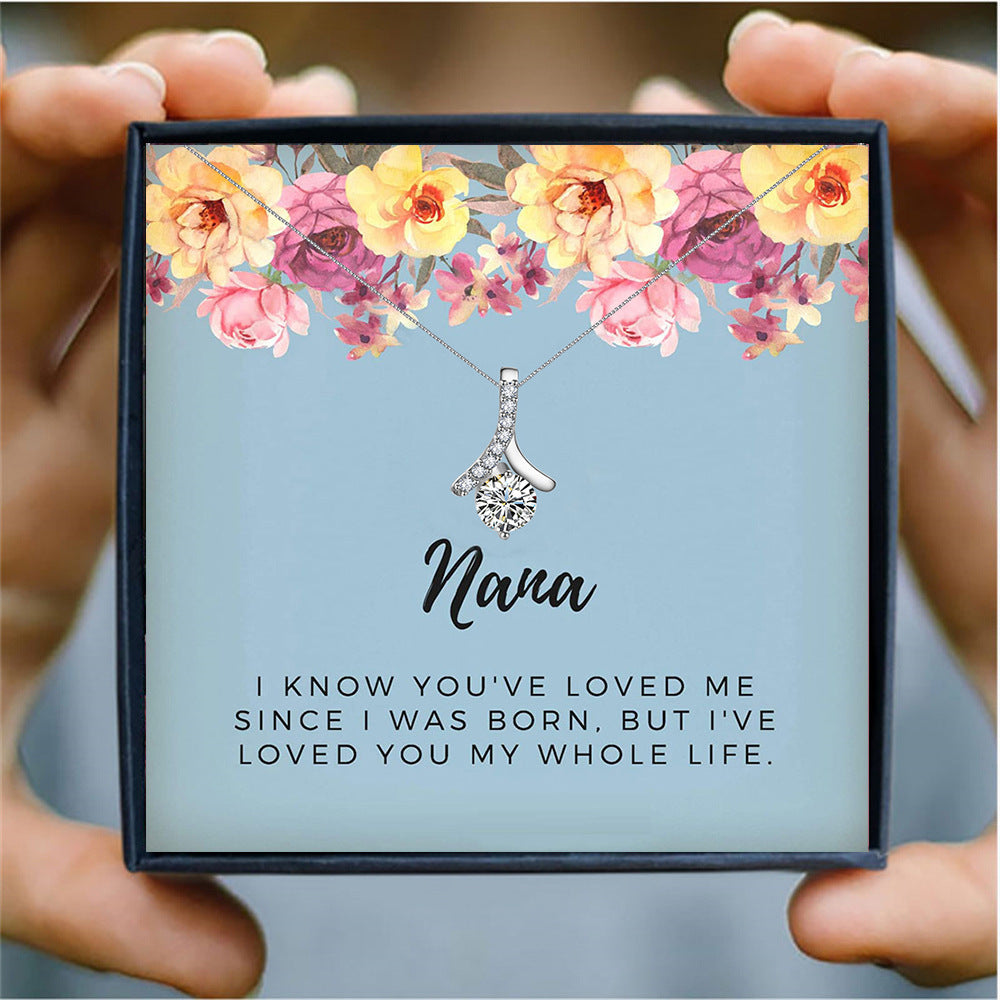 Four-Leaf Clover Lucky Necklace Mother&