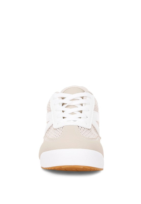 Tibala Padded Collar Lace-Up Sneakers